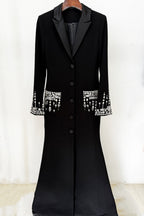Flowering Girl Women Aurora Crystal Embellished Blazer Maxi Dress