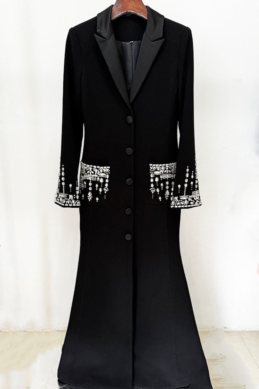 Flowering Girl Women Aurora Crystal Embellished Blazer Maxi Dress