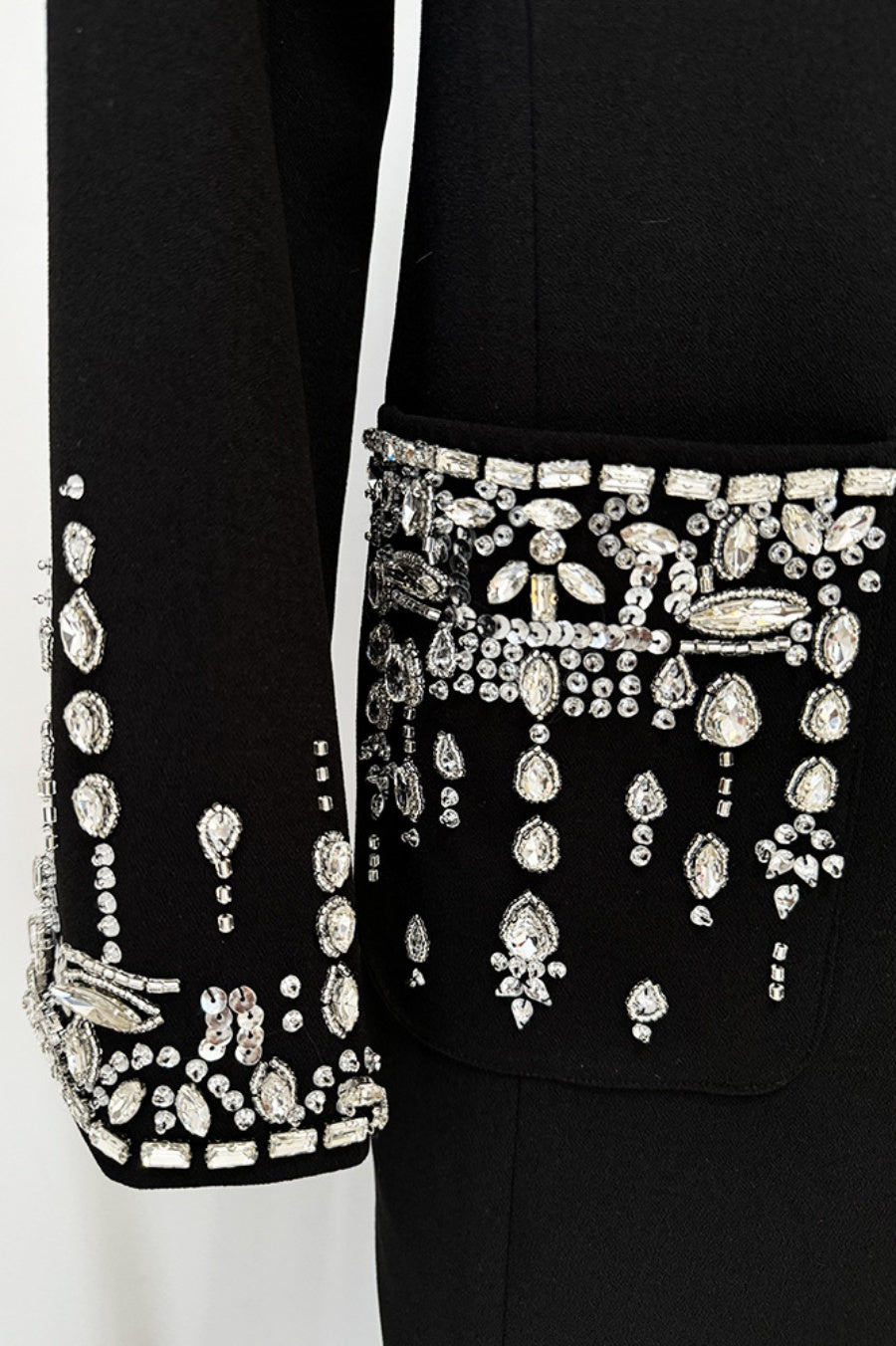 Flowering Girl Women Aurora Crystal Embellished Blazer Maxi Dress