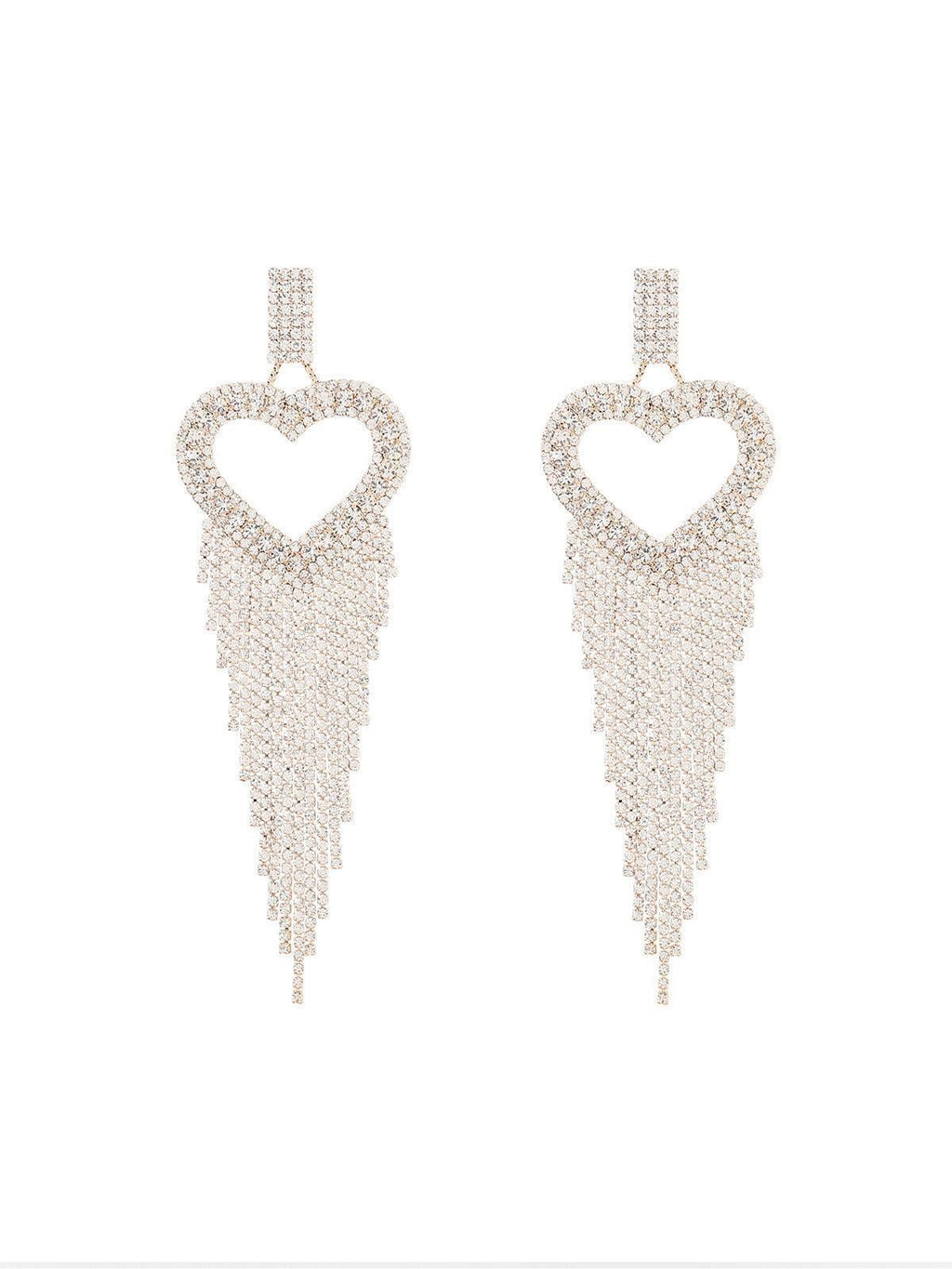 Flowering Girl Women Rory Heart Tassel Earrings