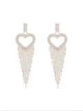 Flowering Girl Women Rory Heart Tassel Earrings