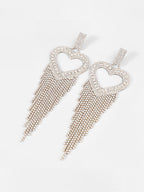Flowering Girl Women Rory Heart Tassel Earrings