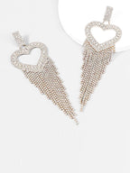 Flowering Girl Women Rory Heart Tassel Earrings