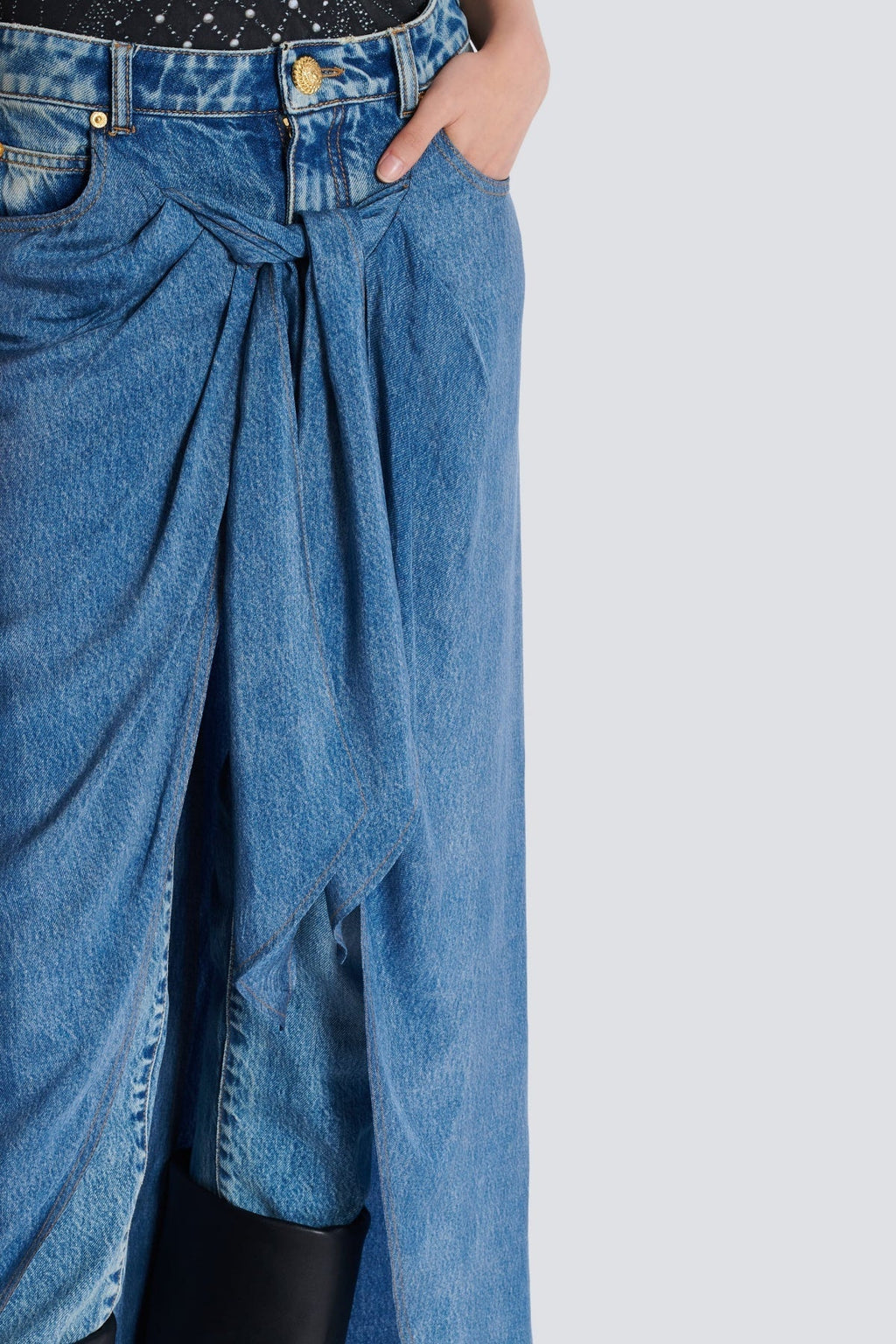 Flowering Girl Women Austyn Jeans With Draped Skirt