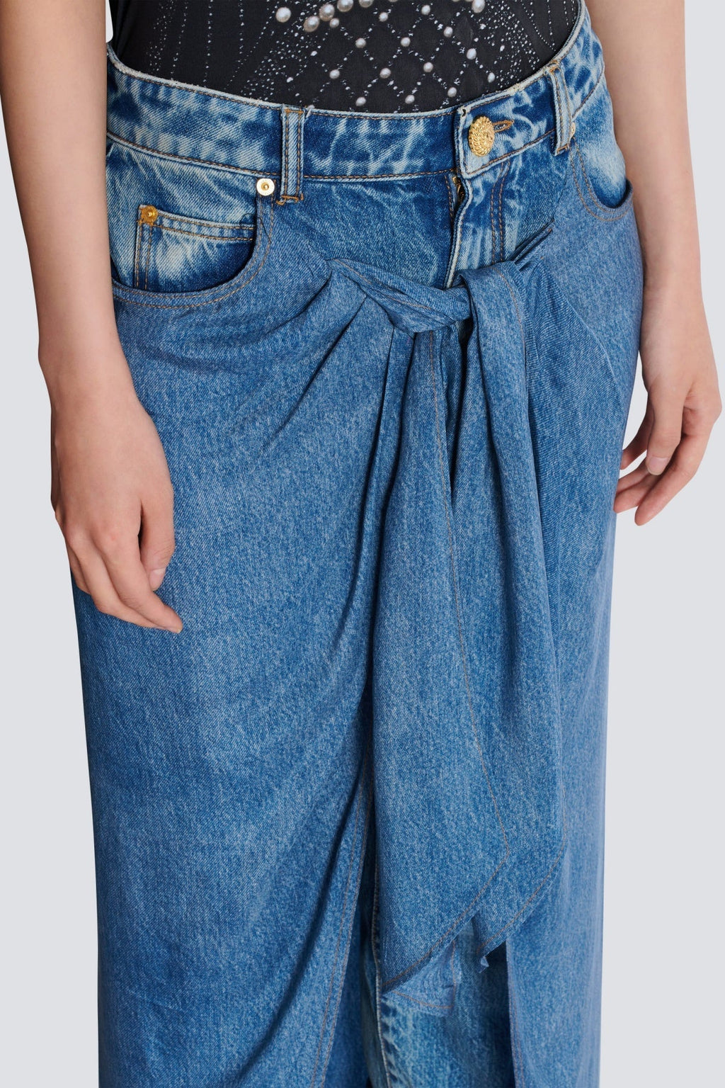 Flowering Girl Women Austyn Jeans With Draped Skirt