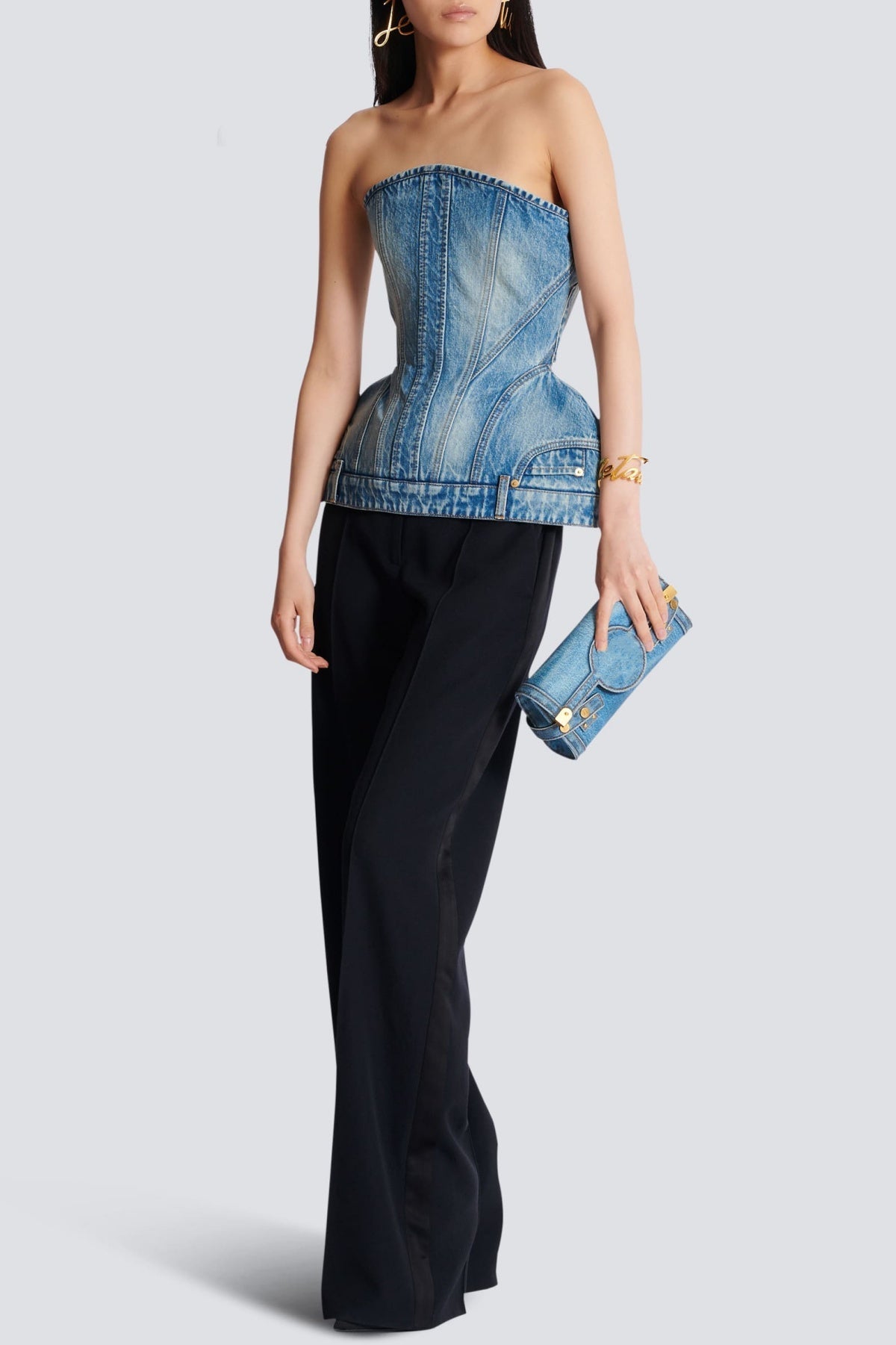 Flowering Girl Women Austyn Structured Denim Bustier