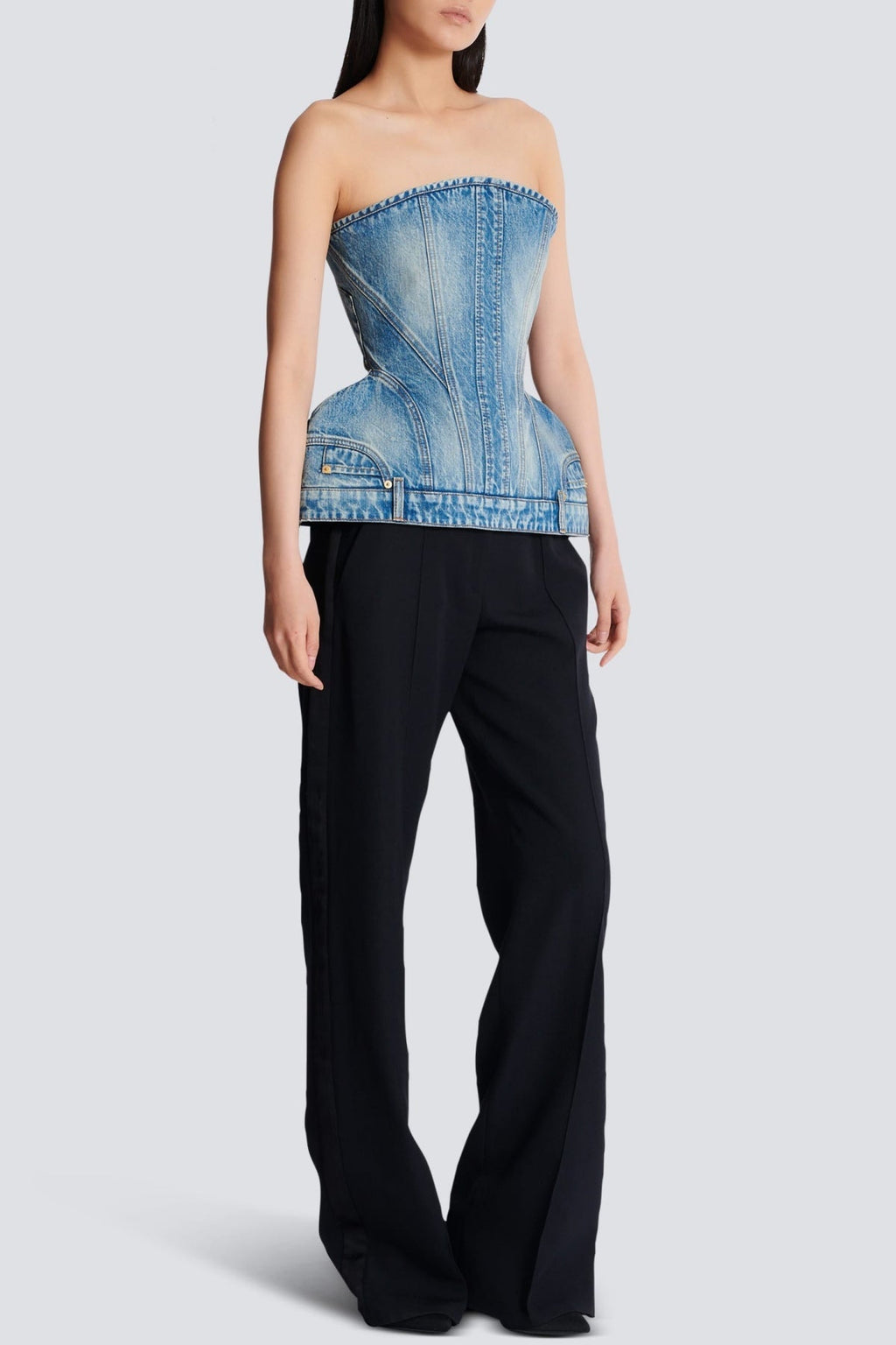 Flowering Girl Women Austyn Structured Denim Bustier