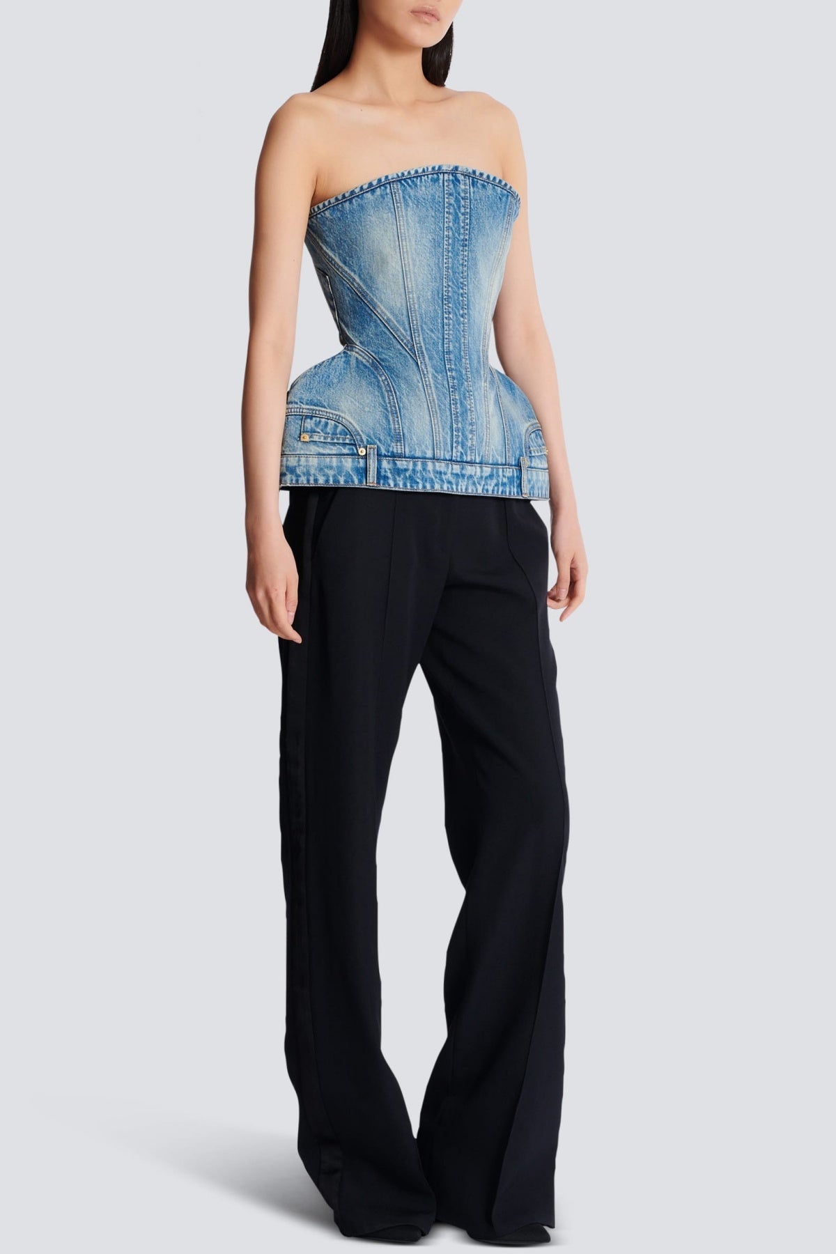 Flowering Girl Women Austyn Structured Denim Bustier