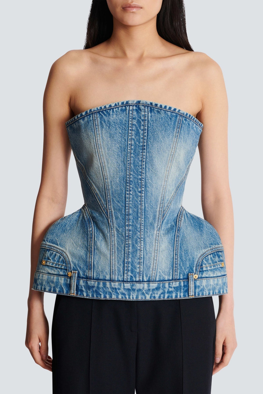 Flowering Girl Women Austyn Structured Denim Bustier