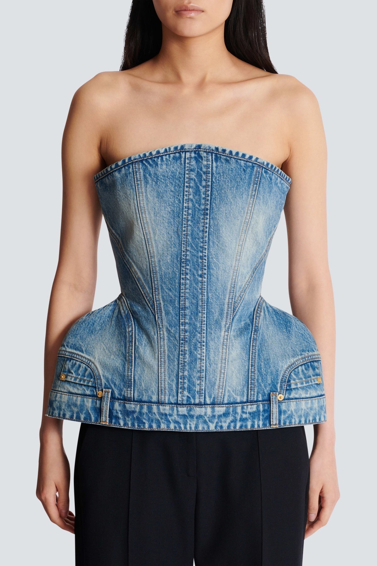 Flowering Girl Women Austyn Structured Denim Bustier