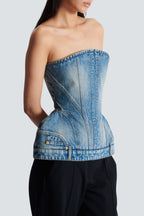 Flowering Girl Women Austyn Structured Denim Bustier