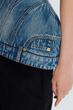Flowering Girl Women Austyn Structured Denim Bustier