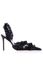 Flowering Girl Women Avah Bow-embellished Slingback Pumps - Black