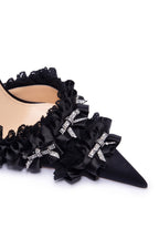 Flowering Girl Women Avah Bow-embellished Slingback Pumps - Black