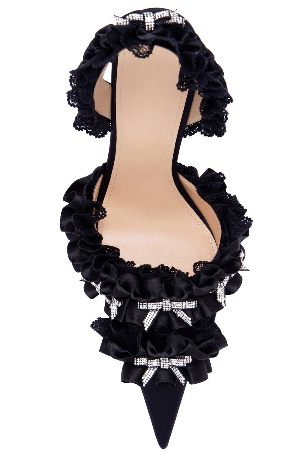 Flowering Girl Women Avah Bow-embellished Slingback Pumps - Black