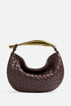 Flowering Girl Women Avianna Weave Metal Handbag - Chocolate