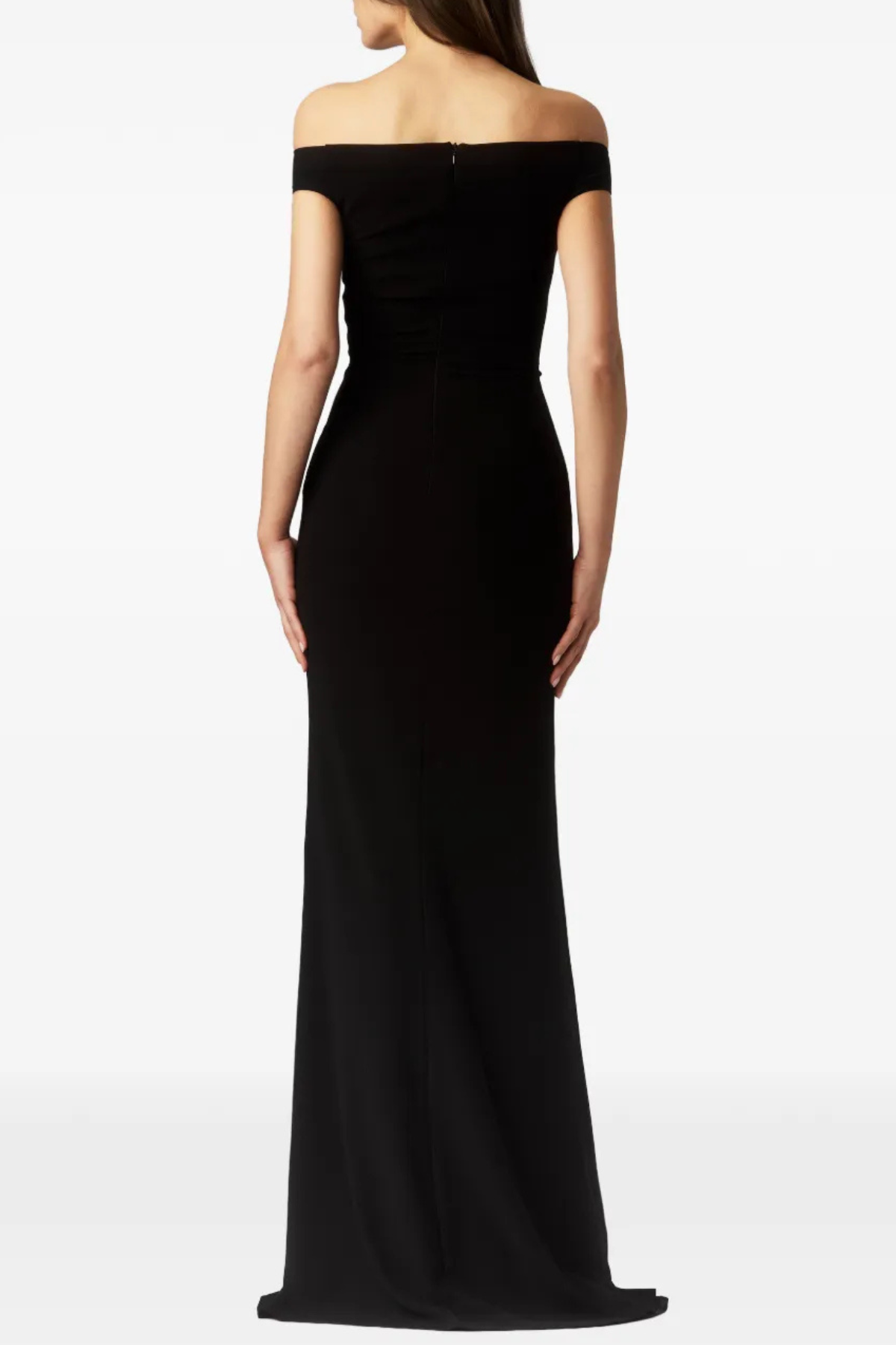 Flowering Girl Women Axela Off Shoulder Split Maxi Dress - Black