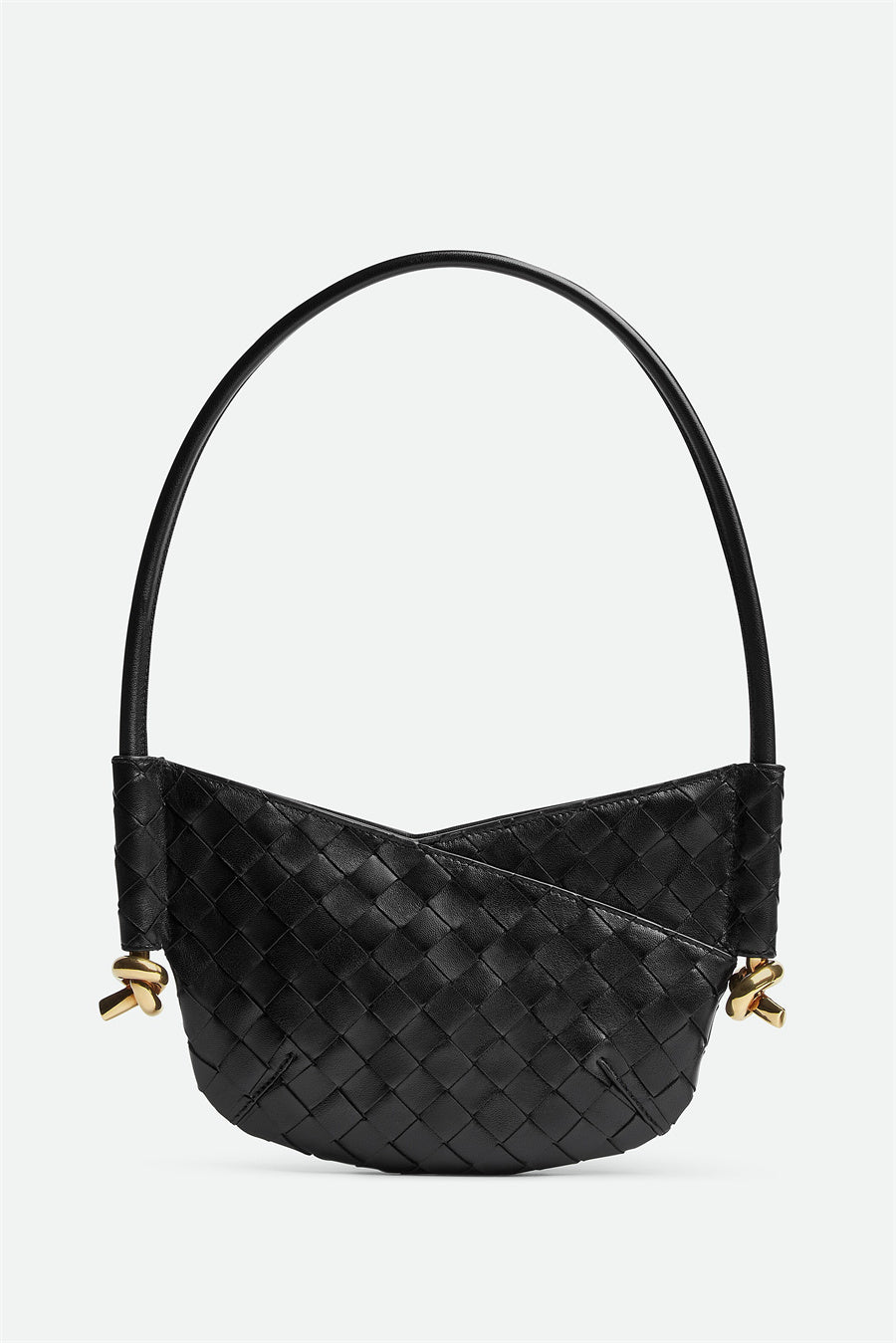Flowering Girl Women Azalea Weave Mini Shoulder Bag - Black