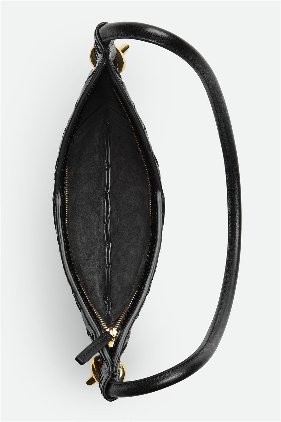 Flowering Girl Women Azalea Weave Mini Shoulder Bag - Black