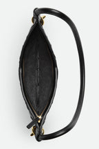 Flowering Girl Women Azalea Weave Mini Shoulder Bag - Black