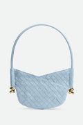 Flowering Girl Women Azalea Weave Mini Shoulder Bag - Blue
