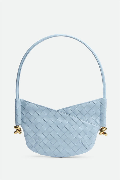 Flowering Girl Women Azalea Weave Mini Shoulder Bag - Blue