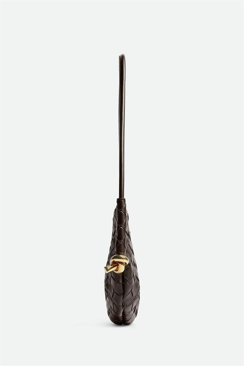 Flowering Girl Women Azalea Weave Mini Shoulder Bag - Chocolate