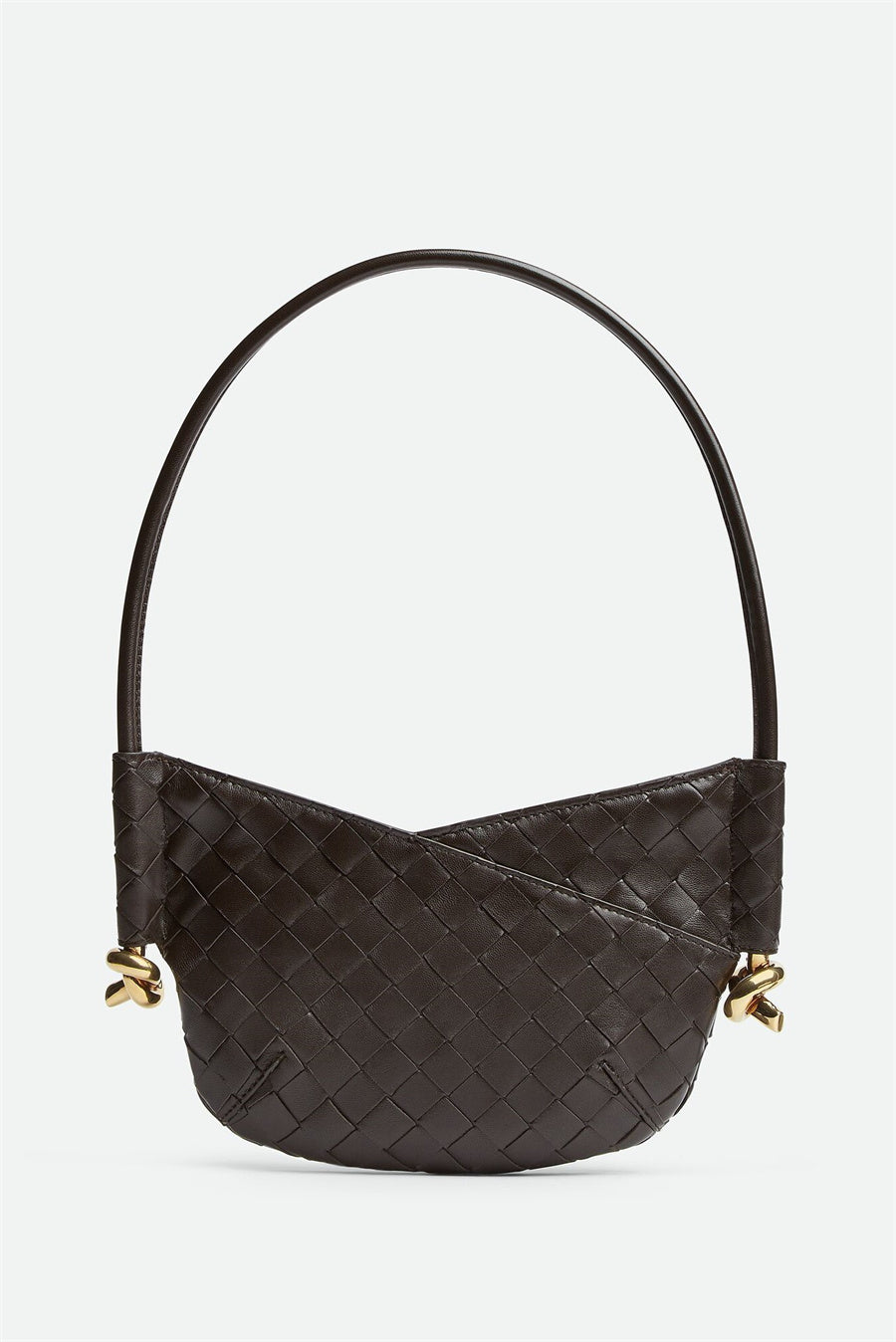 Flowering Girl Women Azalea Weave Mini Shoulder Bag - Chocolate