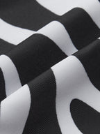 Zebra Striped Triangle Bikini Set