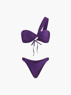 Asymmetrical String Bikini Set