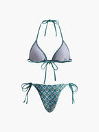 Printed Lace Bikini Set