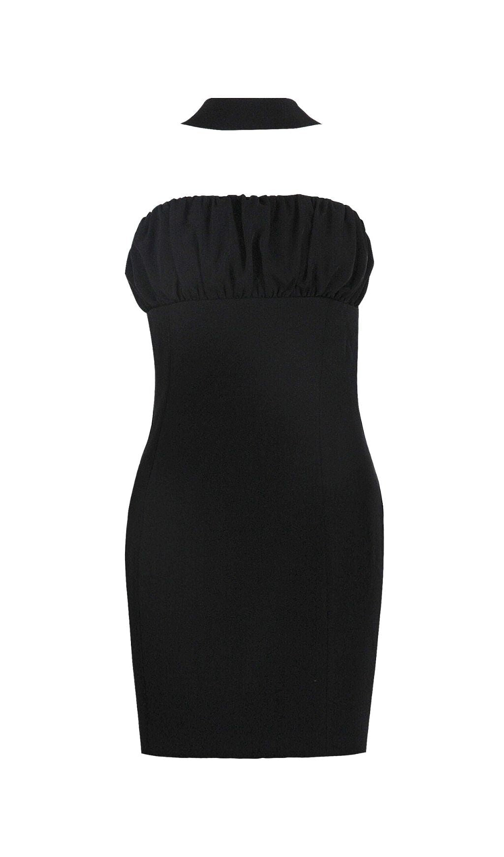Flowering Girl Women Bow Back Mini Dress In Black