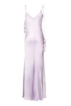Flowering Girl Women Bahari Floral Ribbon Satin Maxi Dress