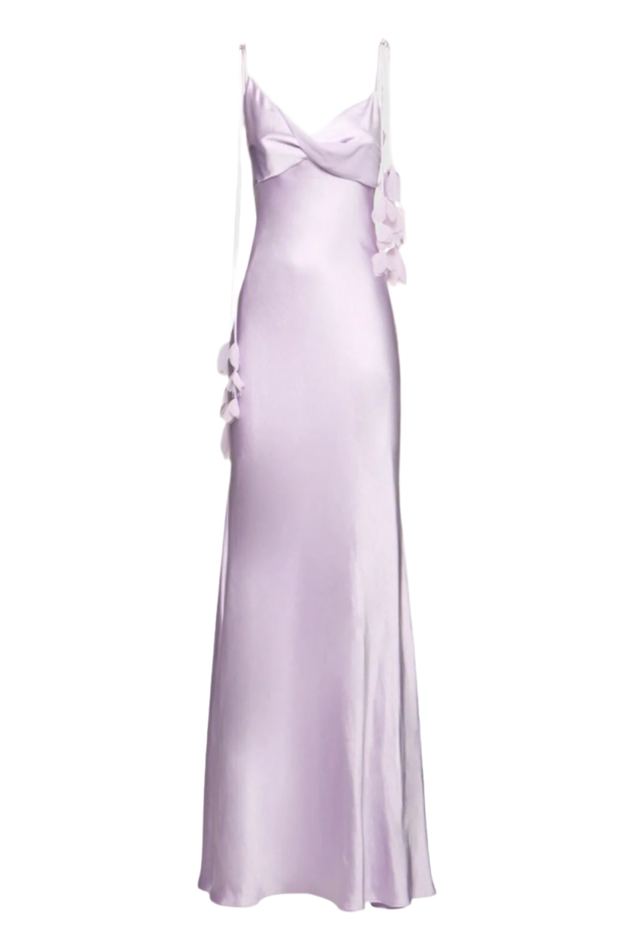 Flowering Girl Women Bahari Floral Ribbon Satin Maxi Dress