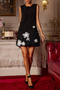 Flowering Girl Women Balius Sleeveless Flower Mini Dress