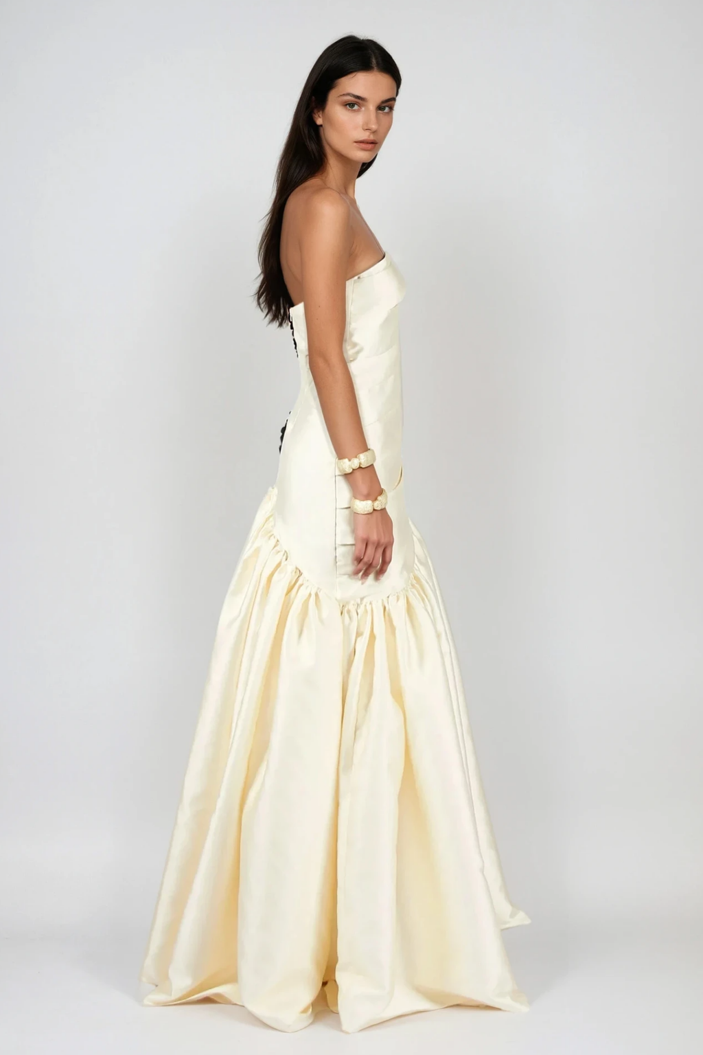Flowering Girl Women sara Satin Braided Rope Maxi Dress