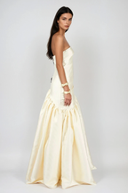 Flowering Girl Women sara Satin Braided Rope Maxi Dress