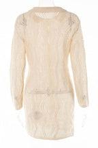Flowering Girl Women Basis Crochet Button-Up Cover-Up
