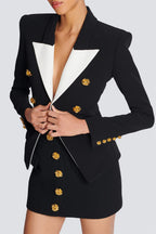 Flowering Girl Women Belen Roses Buttons Embellished Blazer