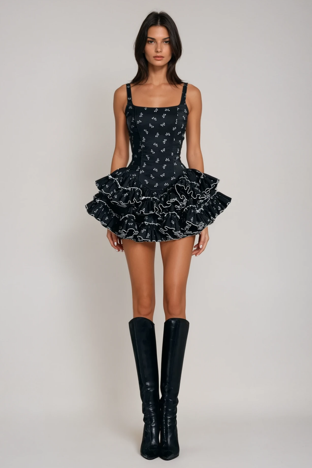 Flowering Girl Women Berkeley Ruffle Mini Dress