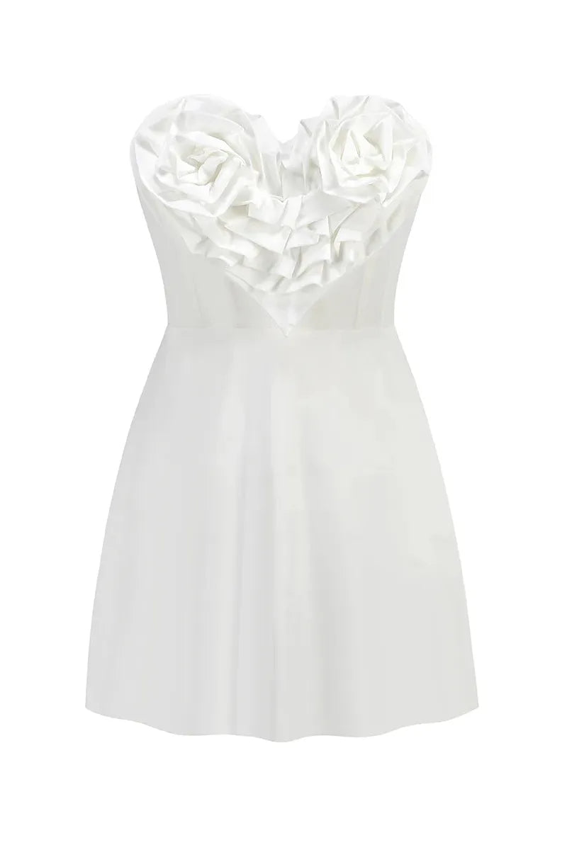 Flowering Girl Women Betsy Strapless Sweetheart Mini Dress