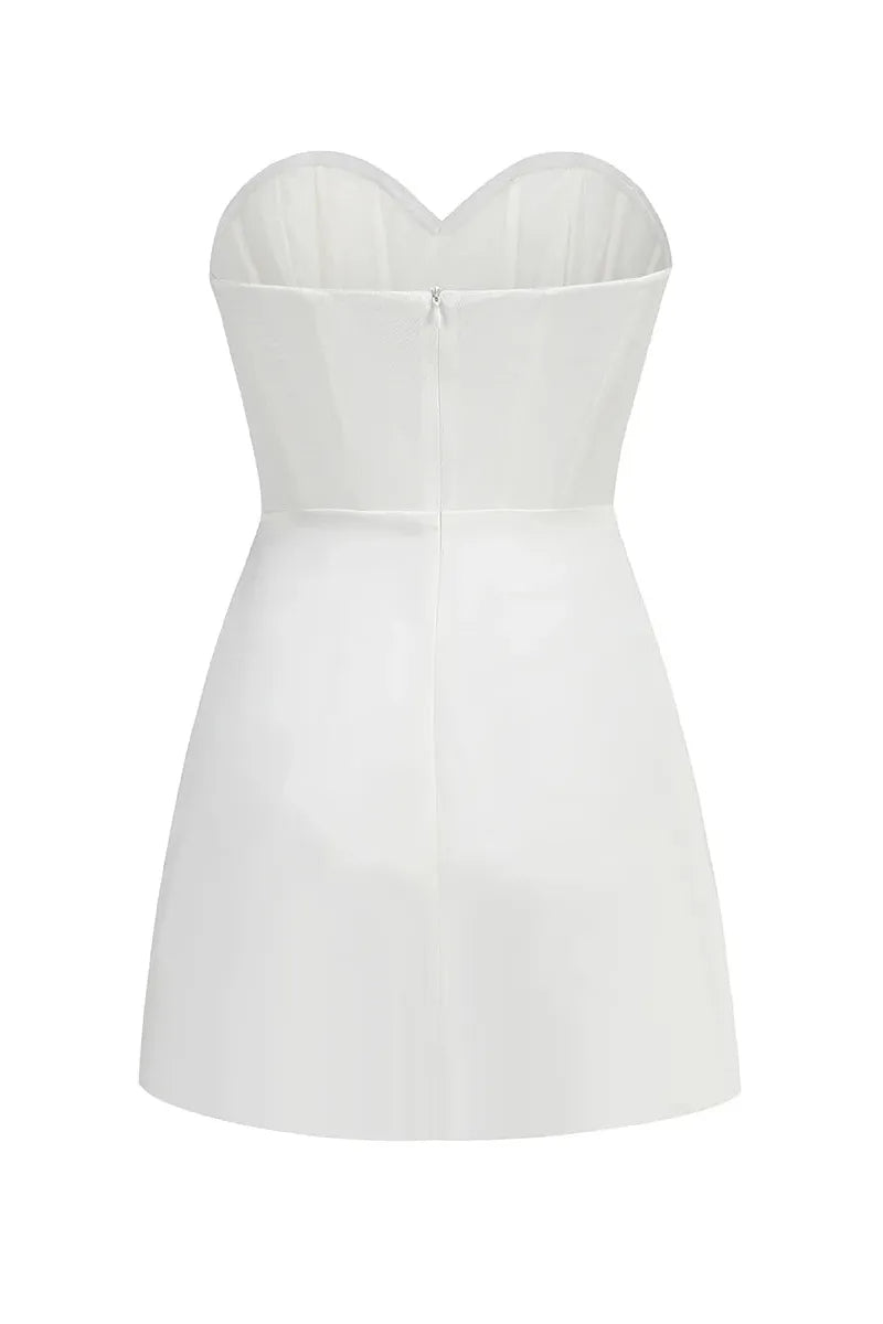 Flowering Girl Women Betsy Strapless Sweetheart Mini Dress