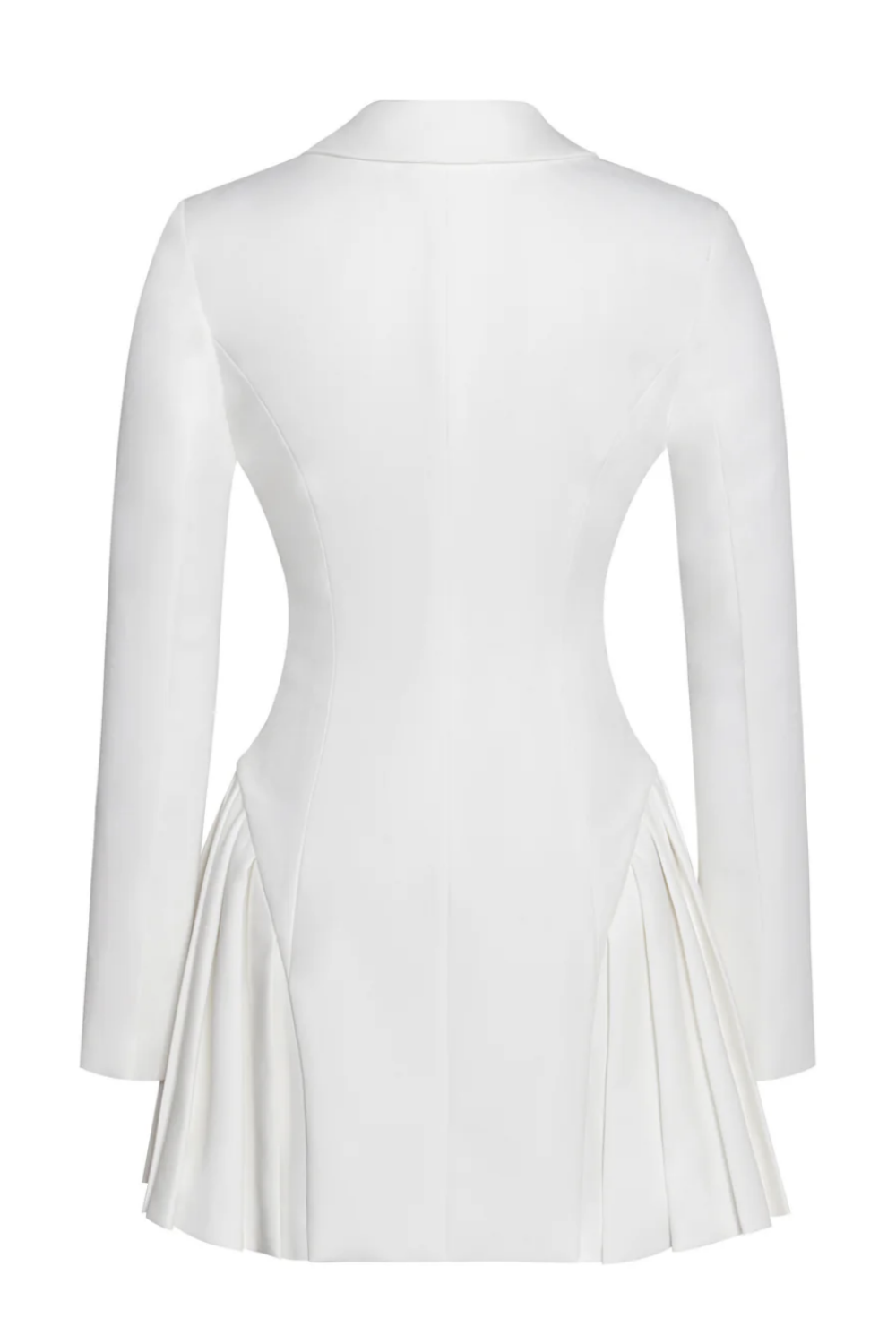 Flowering Girl Women Beulah Pleate Blazer Mini Dress in White