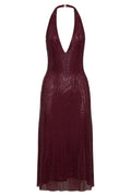 Diamond Halter Neck Midi Dress