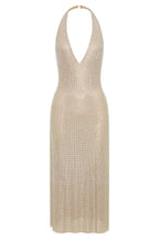 Diamond Halter Neck Midi Dress