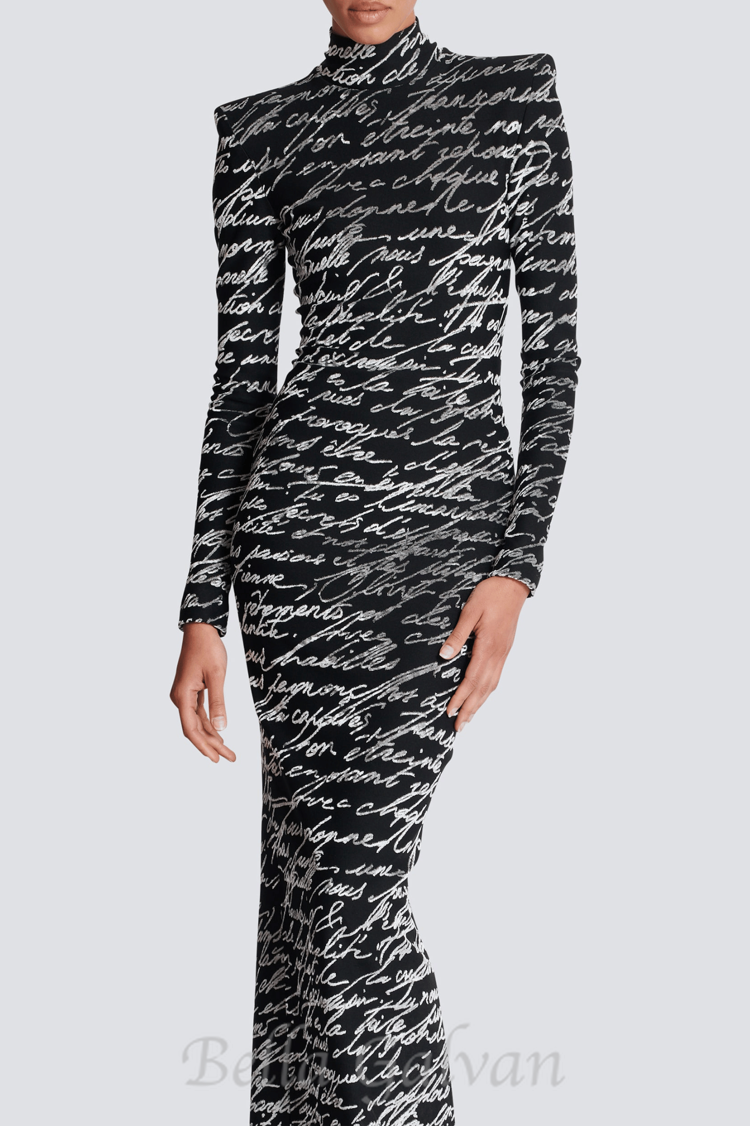 Flowering Girl Women Bexley Print Velvet Long Sleeve Maxi Dress