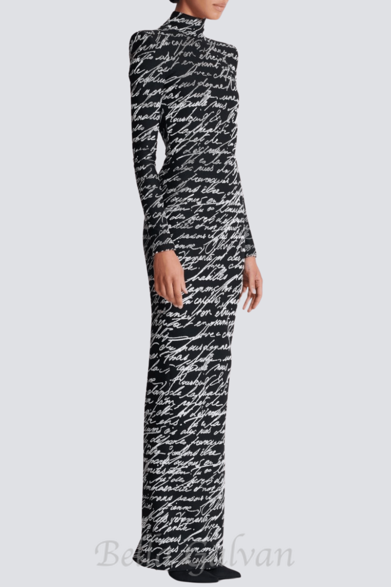 Flowering Girl Women Bexley Print Velvet Long Sleeve Maxi Dress