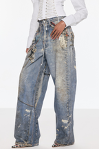 Prima Print Barrel Jeans