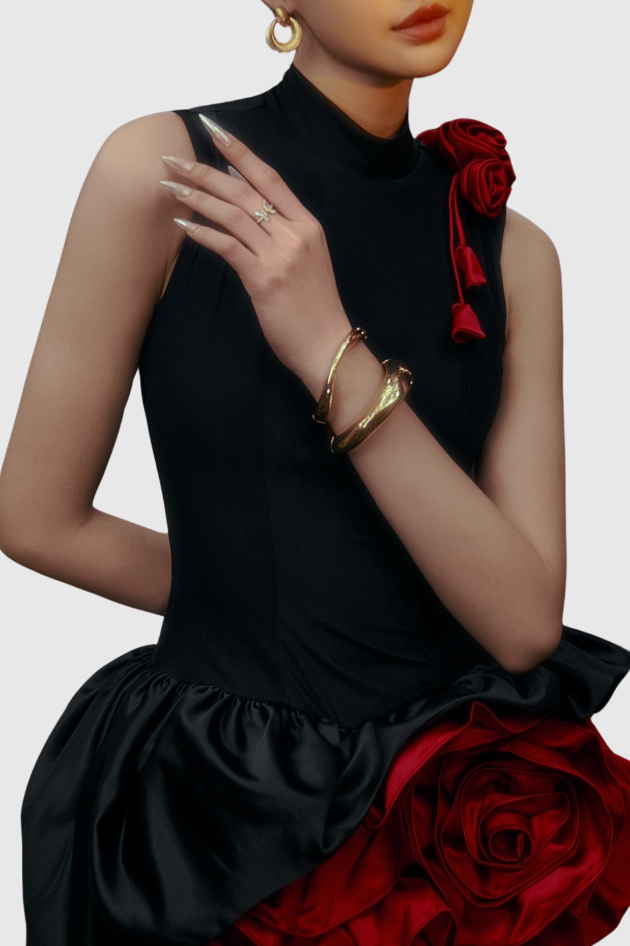 Flowering Girl Women Cristiano Flower Appliqué Mini Dress