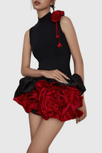 Flowering Girl Women Cristiano Flower Appliqué Mini Dress